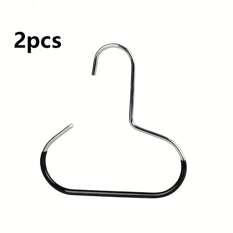 2pcs Versatile Manganese Steel Round Hook - Perfect for Hats, Ties, Scarves & Bags, Strong Load-Bearing, Non-Deformable