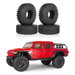 4PCS 1.9 Rubber Tyres Wheel Tires 120mm with Foam Inserts for 1/10 RC Rock Crawler TRX4 SCX10 II CAPRA D90 Gen8 Gamde R1 CC01