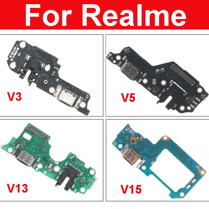 

Плата USB зарядного порта для OPPO Realme V3 V5 V11 V15 зарядная Плата USB Dock Connector с IC запасные части для ремонта