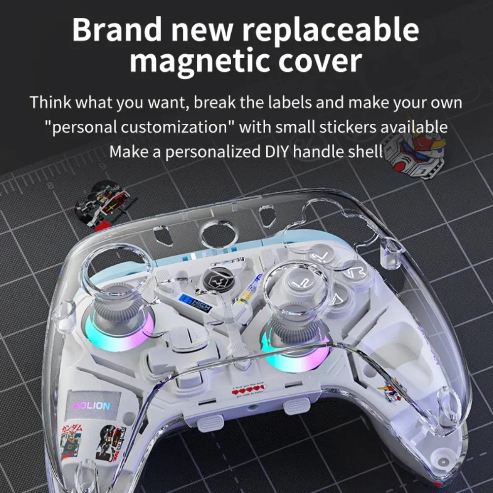 Aolion K10 SWITCH Computer Telefono Wireless Bluetooth STEAM Hall Joystick Monster Hunting Wilderness Controller di gioco