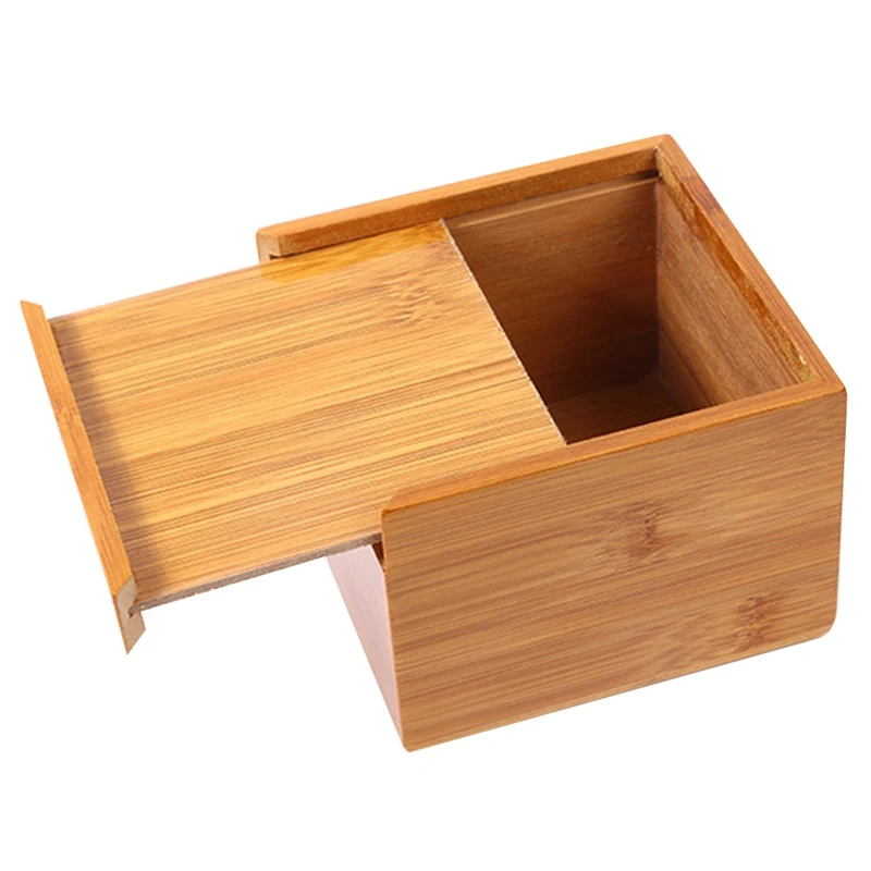 Bamboo Tissue Box Holder Storage Paper Box Tissue Box Cover Car Wood Napkins Holder Case Organizer Home Decoration