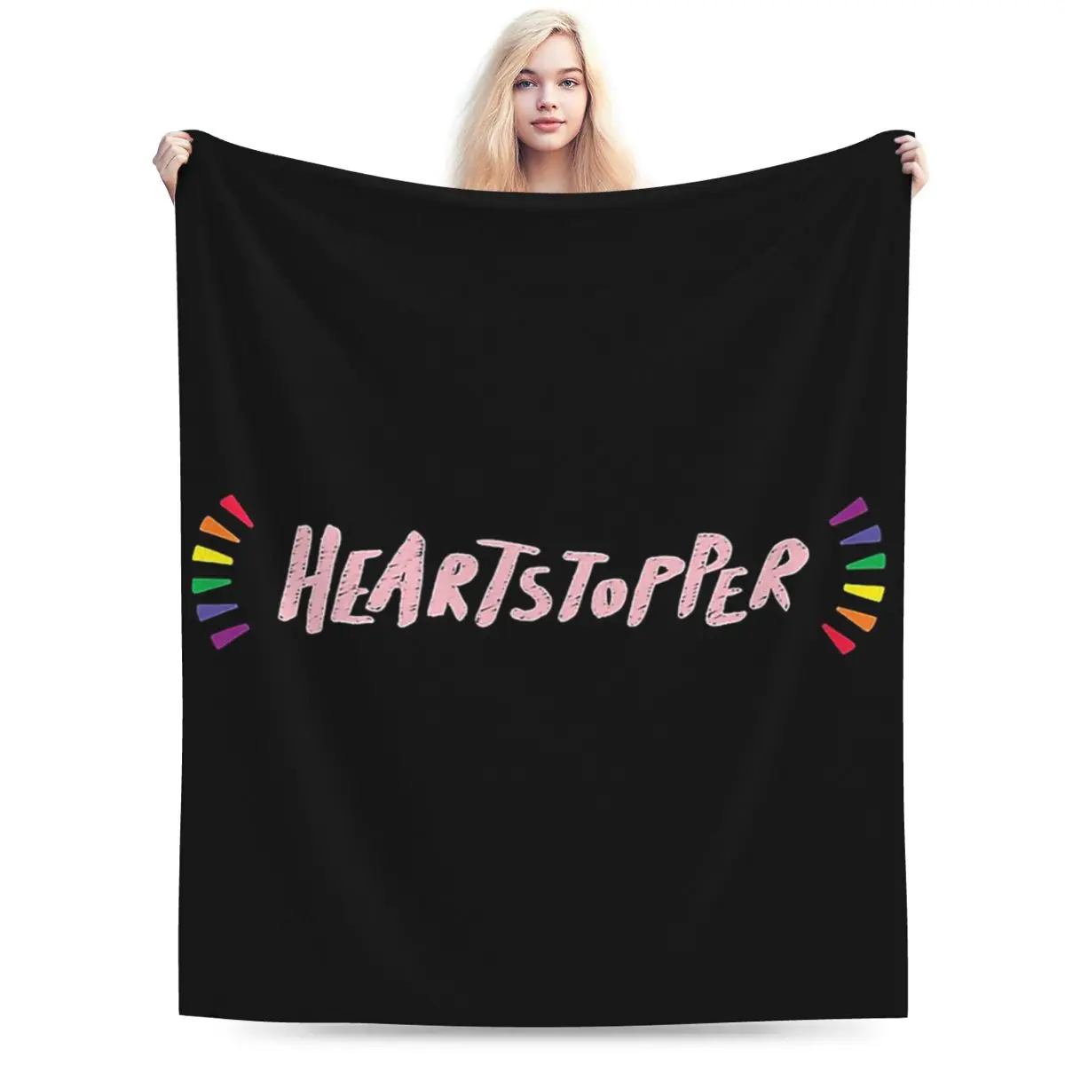 Heartstopper Blanket Soft Warm Flannel Throw Blanket Bedding for Bed Living room Picnic Travel Home Sofa