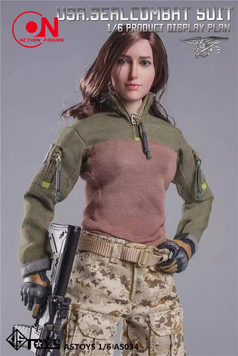 ASTOYS AS034 1/6 Bilancia Vestiti Femminili Modello Sigillo Uniforme Da Combattimento Vestito Ragazze Vestiti Mimetici per 12 pollici Action Figure Modello