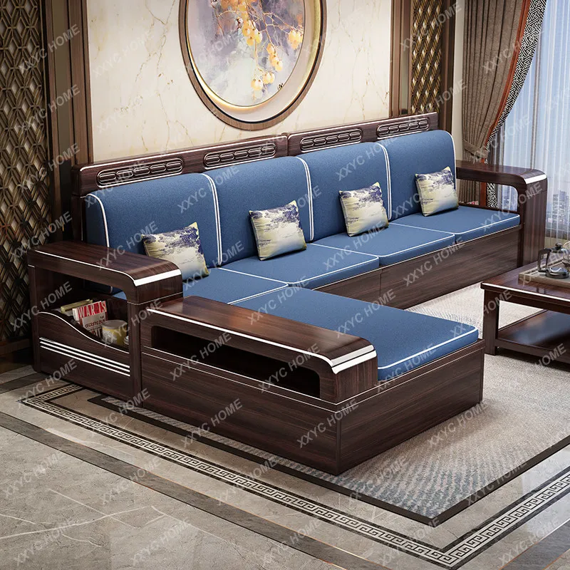 

Purple sandalwood solid wood sofa for homemoderncasual storage winter and summer dual-use combination furniture