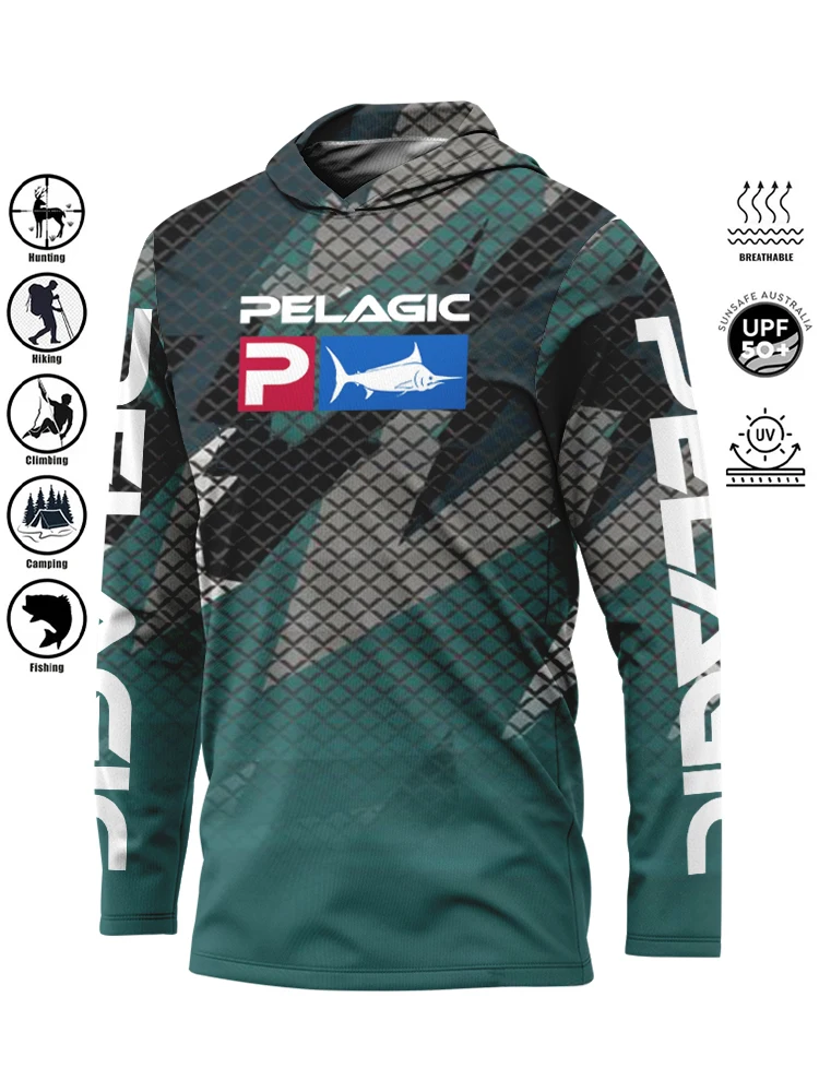 

PELAGIC 2024 New Hoodie Breathable Fashion All Comfortable Recreational Sports Outdoor Cycling Fishing Lightweight Clothing