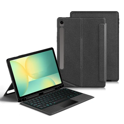 Imagen 2 del producto Funda con teclado mágico para Samsung Galaxy Tab S10 FE, Funda inteligente para tableta SM-X520 SM-X526B de 10,9 pulgadas para Galaxy Tab S9 S10 FE