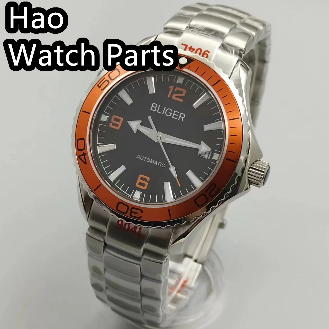 BLIGER 41mm NH35A Men's Automatic Mechanical Watch Sapphire Glass Classic Retro 100m Waterproof Business Watches Reloj Hombre