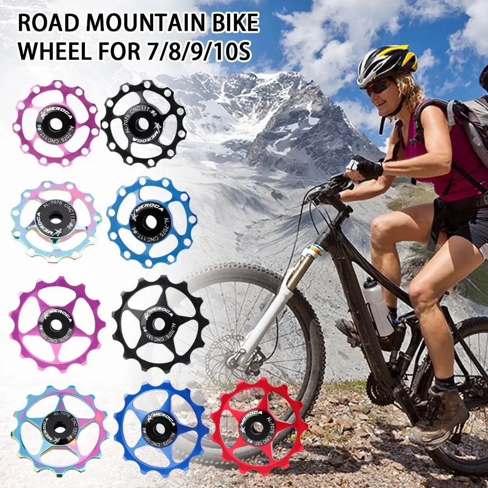 

Bicycle Wheel Chain Rear Derailleur Ceramic Sealed Bearings 11t Guide Roller 13t Mtb Pulleys Accessories Mountain Bike K1x6