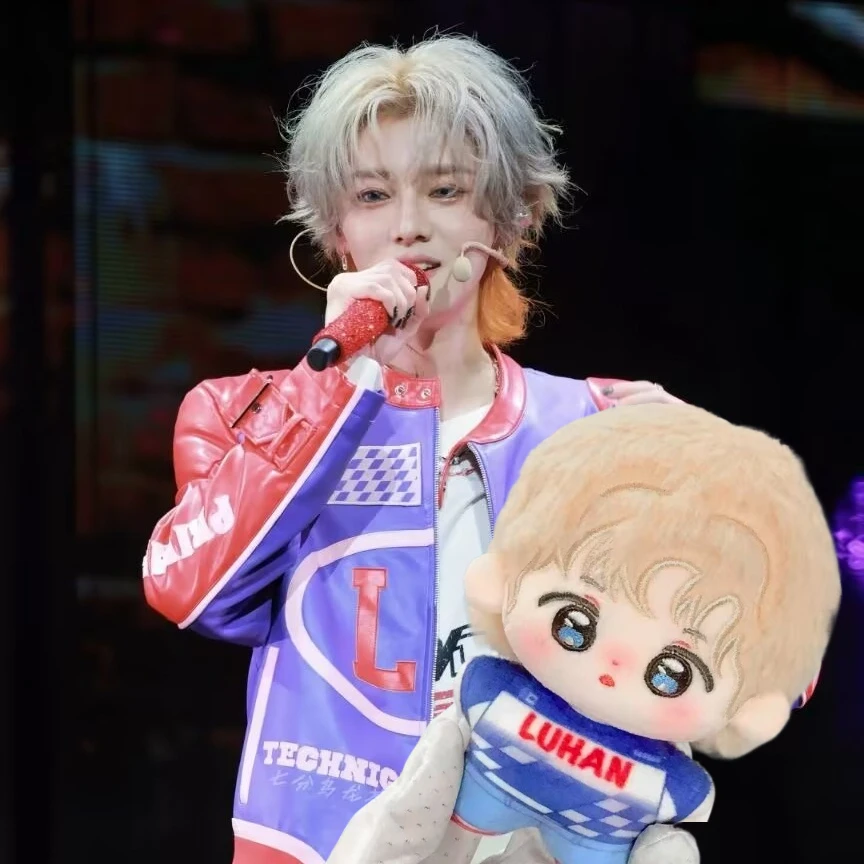 Хлопковая кукла Luhan с атрибутом, 10 см, тело морской звезды, милый веер, оригинальный подарок, кукла, звезда девушки