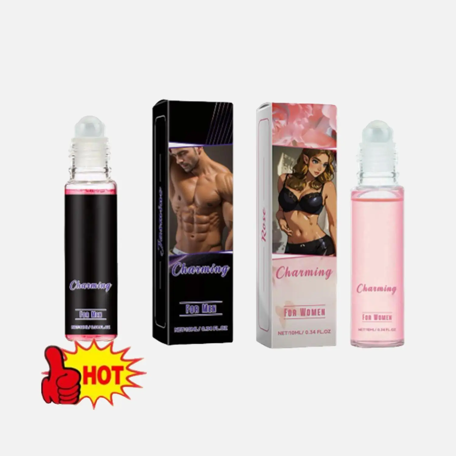 Pheromon rol parfum seks tahan lama merangsang glamor pemujaan kencan wewangian parfum erotis untuk pria wanita