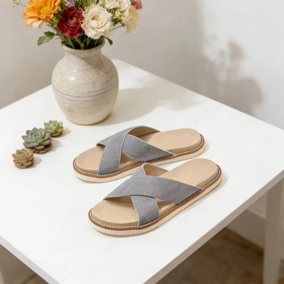 

Luxury Brand Handmade Men's Shoes Holiday Gifts Genuine Cowhide Leather Slippers Indoor Outside Beach Shoes Home Outdoor Sandals