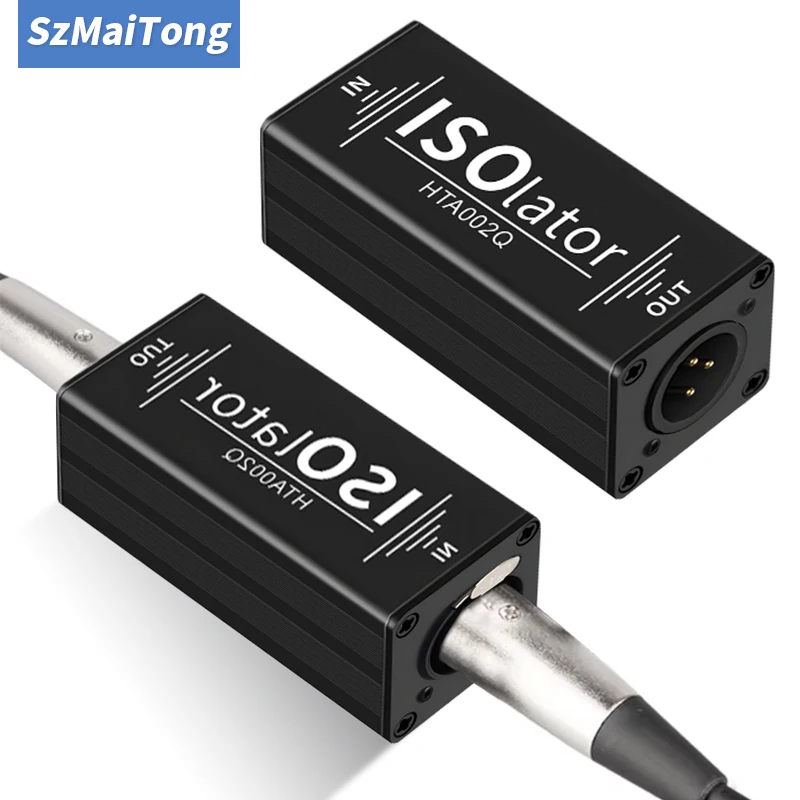 1Pcs Mono XLR Audio Isolator Mixer Noise Cancellation Audio Current Acoustic Filter Audio Noise Reducer XLR Audio Isolator