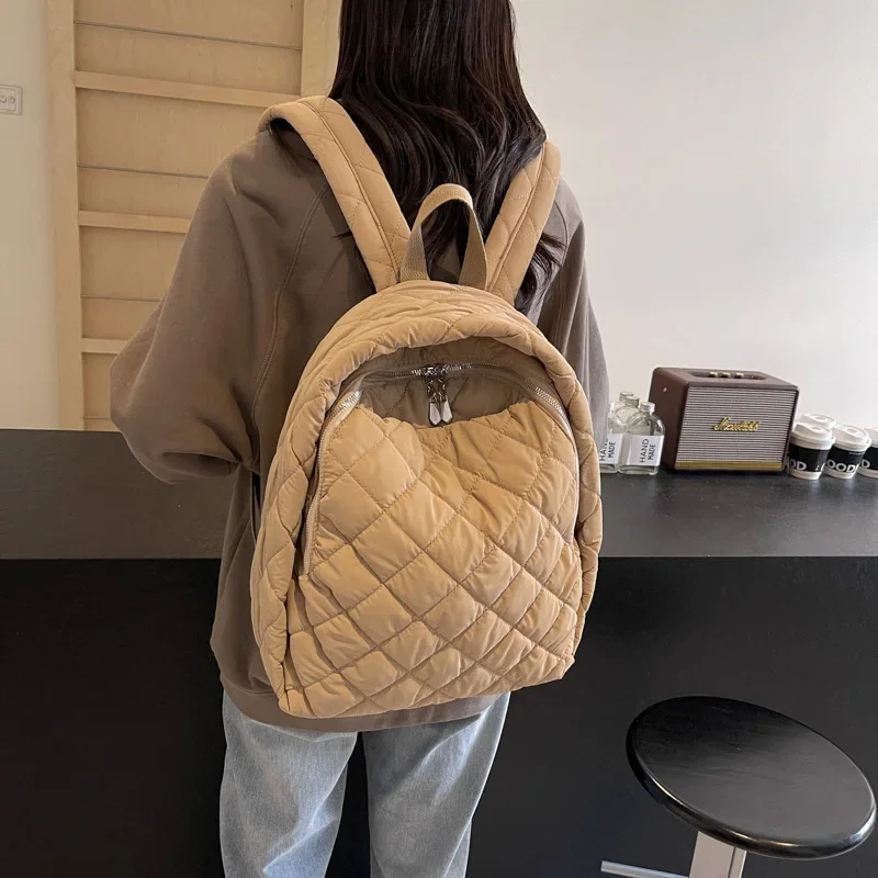 

Модные женские хлопковые рюкзаки, сетчатые сумки на плечо с вышивкой, легкие школьные ранцы для студентов колледжа, удобная женская сумка