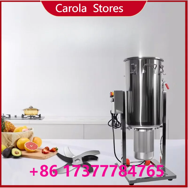 Commercial High-Speed Pulping Machine, Large Capacity Multifunctional Fruit Vegetable Fresh Meat Puree Making Crusher