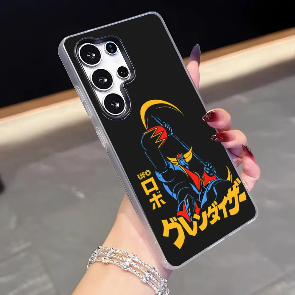 UFO R-Robot Goldorak Phone Case For Samsung S26 S25 Plus S24 Plus S22 Ultra S23 FE S21 Plus S21 Ultra Jelly Cover
