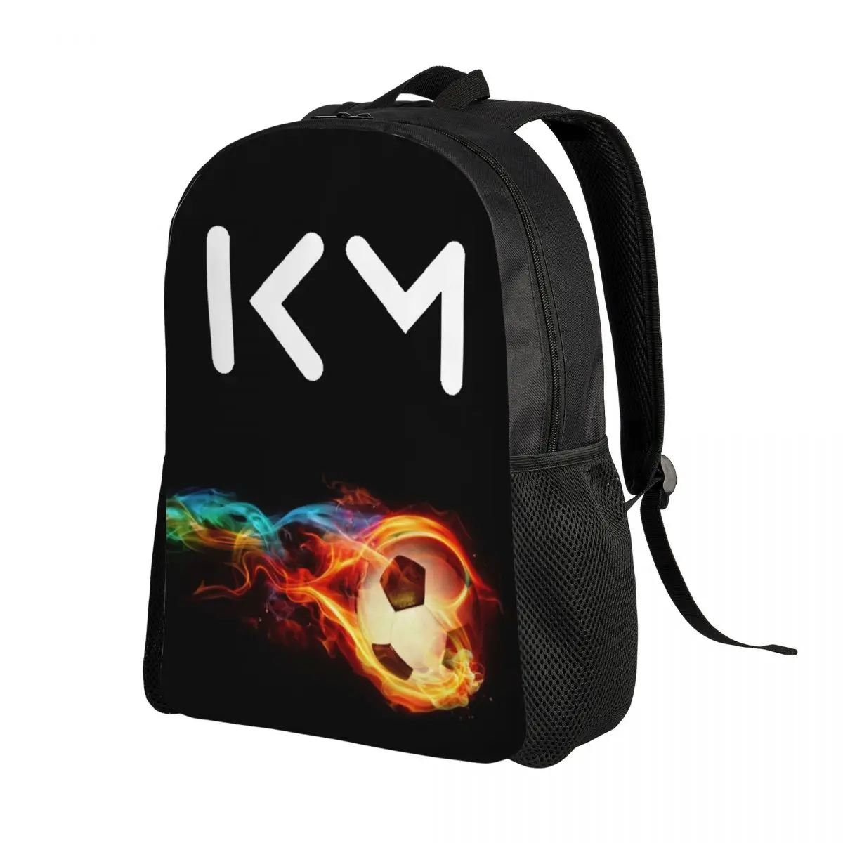 KM Mbappe Football Soccer Travel Backpack Men Women School Laptop Bookbag College Student Daypack Bags