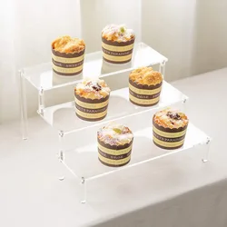 1 Set Display Stand Rack Eyeshadow Perfume Organizer Boxes Transparent Multi-layer Acrylic Storage Racks Desktop Cosmetics Shelf
