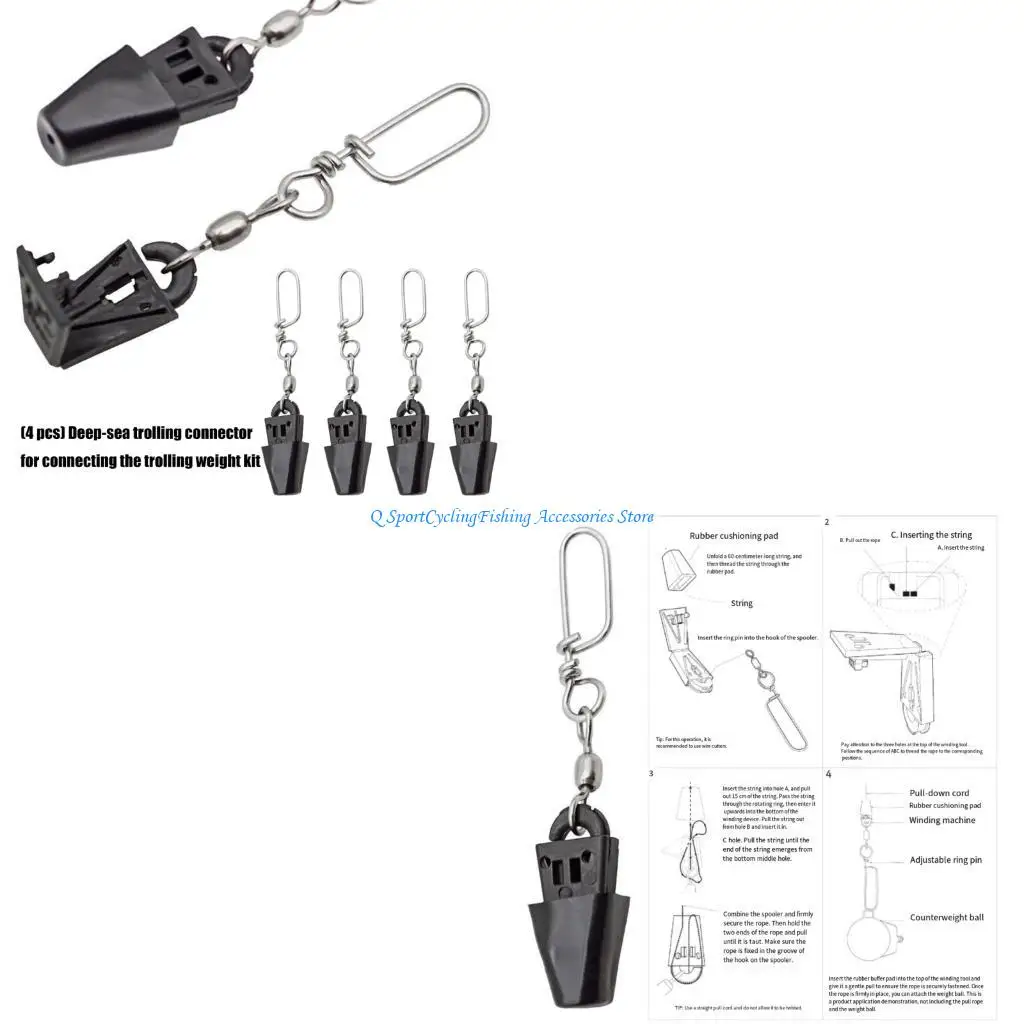 Downrigger Terminal Fishing Fishing Downrigger Clips Trolling Linker Equipment #1