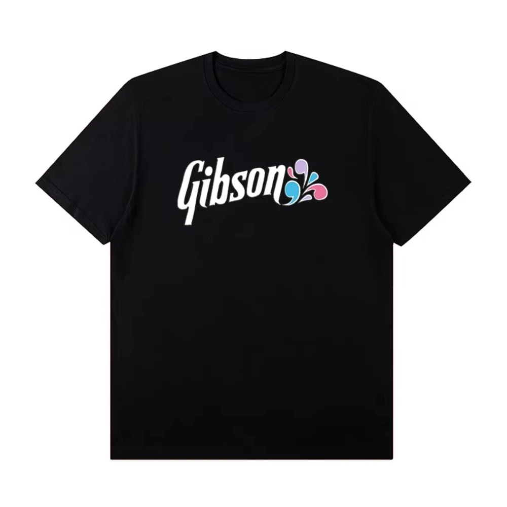 

Summer Fashion New Slash Collection Gibson Les Paul Short-sleeved T-shirt Rock Band Costume Clothing Tops Graphic T Shirts