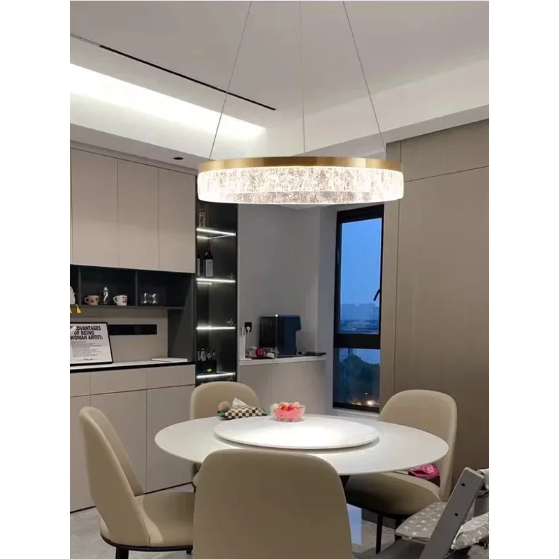 ما بعد الحداثة ضوء فاخر حلقة دائرية غرفة المعيشة الثريا الإبداعية مطعم مصابيح تعليق للزينة دراسة نموذج تركيبات إضاءة الغرفة