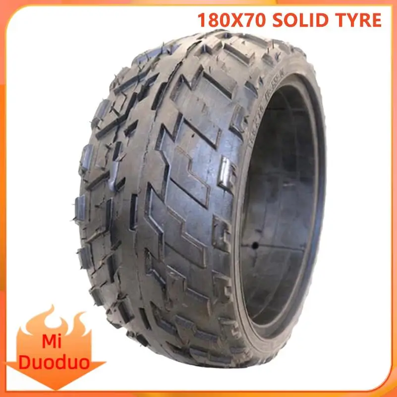 Durable 180x70 Solid Rubber Tire for Electric Scooter Smooth Ride Replacement Upgrade