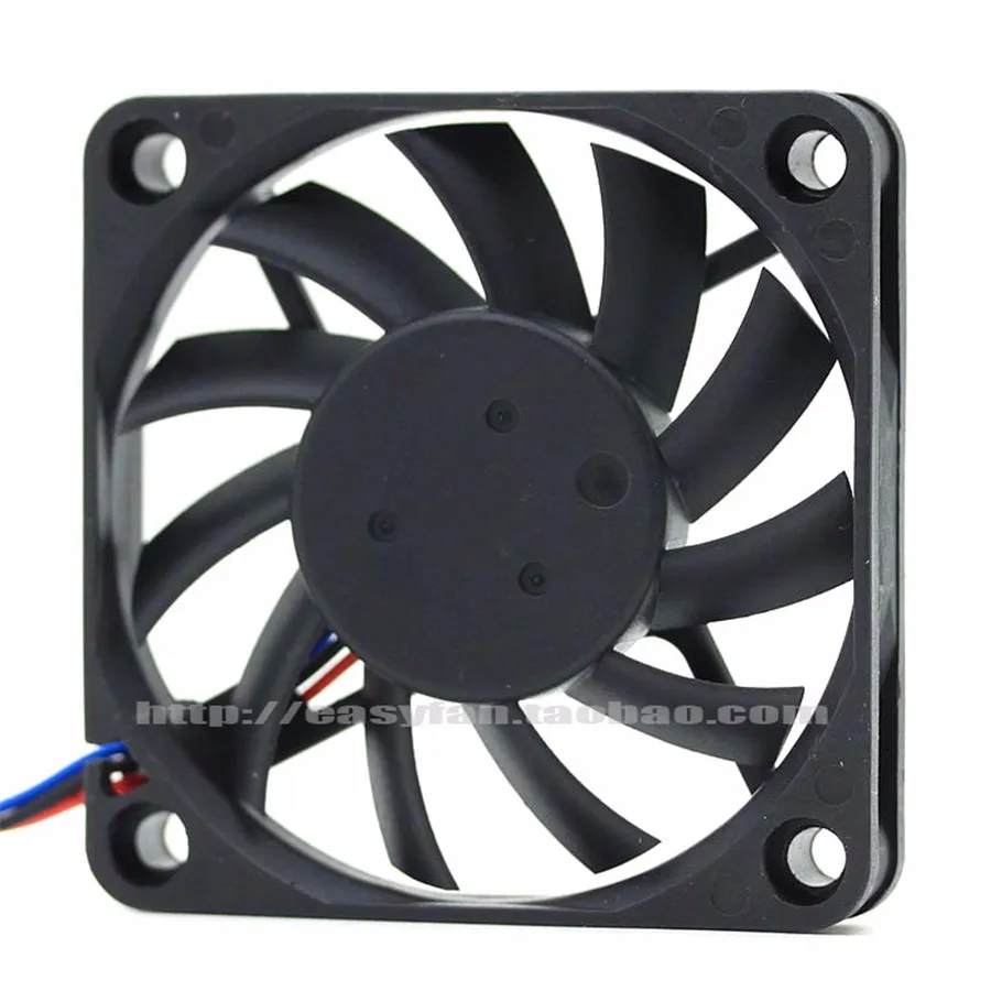 Imagem -03 - Delta-placa Gráfica Ventilador de Refrigeração Caixa do Computador Efb0612hha 6010 60x60x10 mm 12v 025a com 3pin 4pin Pwm