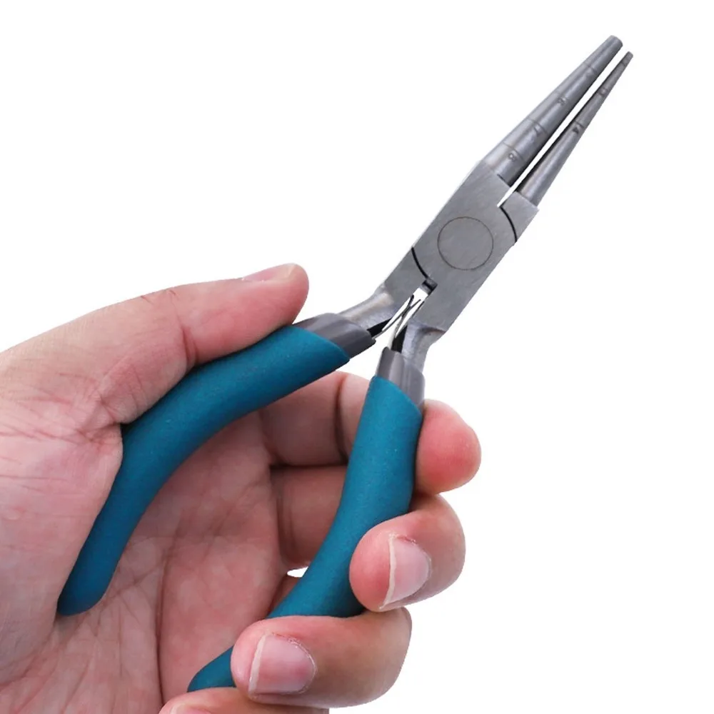 6 Inch Length Wire Looping Pliers With Scale Double Square Nose Square Shape Pliers Professional Grade 2-8mm Diameters