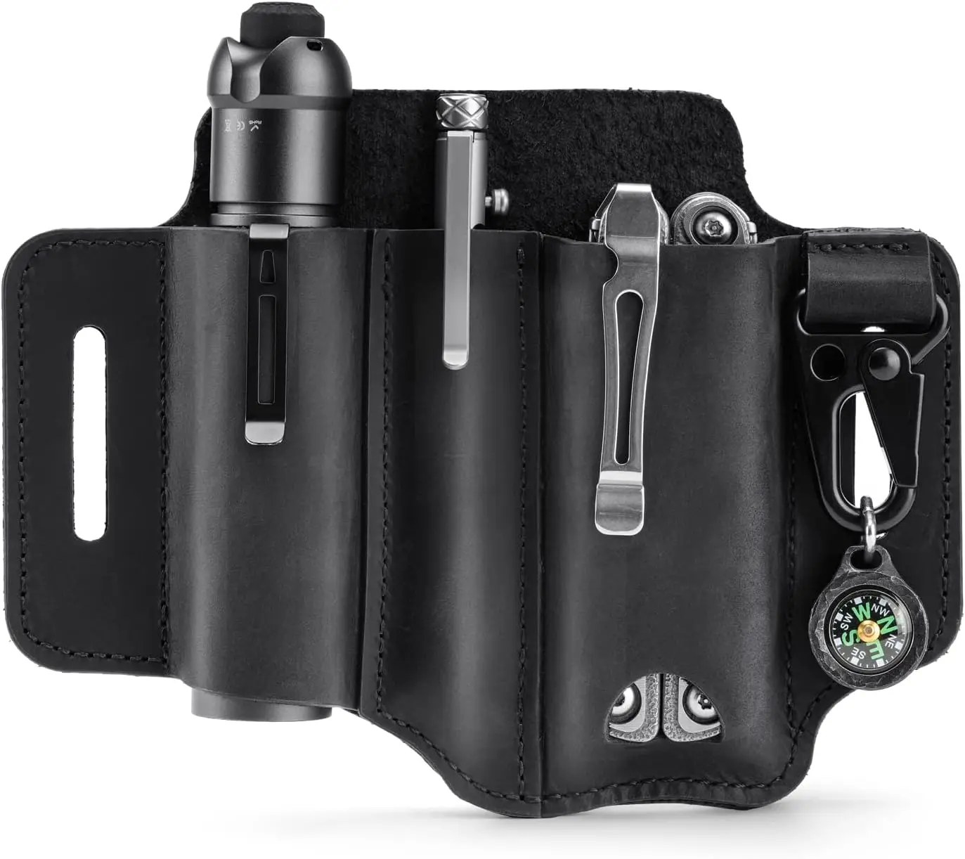 Funda Multiherramienta VIPERADE PJ29 para Cinturón, Organizador de Bolsillo EDC de Cuero para Hombre, Funda de Cuero EDC