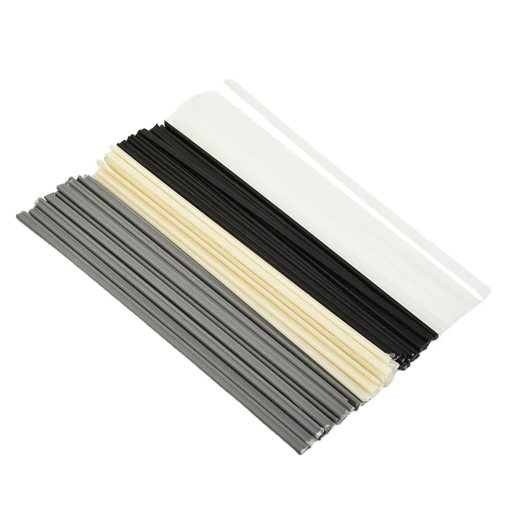 Baguettes de soudage en plastique pour pare-chocs de voiture, bâtons de soudeur, fournitures de soudure, eau précieuse, chimique, ABS, PP, PVC, PE, E27, 200x5x2.5mm, 10 pièces