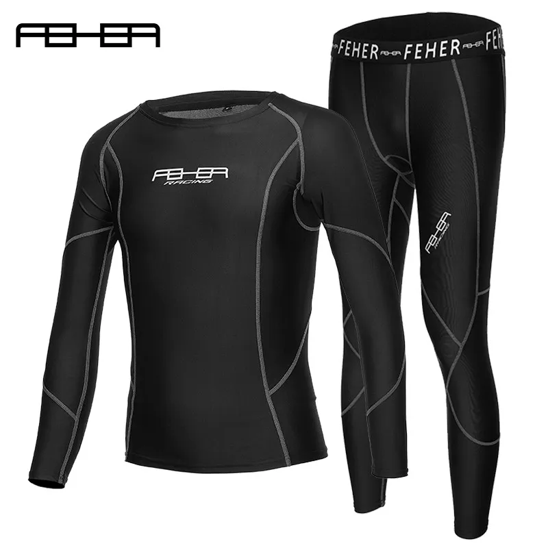 FEHER Quick Dry Breathable Motorcycle underwear riding Base layers Sports Sweetshirt Motocross Cycling Mountaining clothes Men