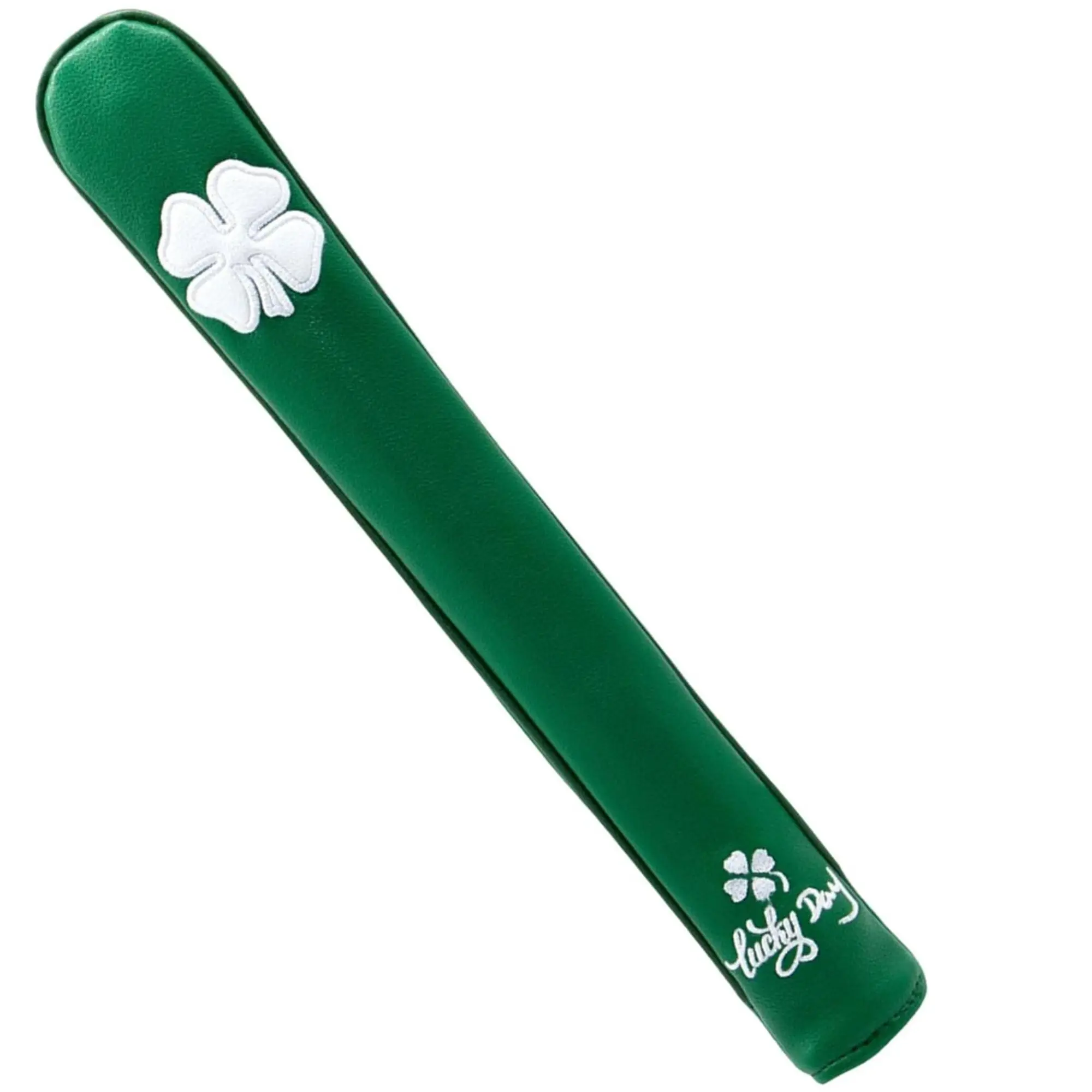 Embroidered Funny PU Leather Golf Alignment Stick Cover - Hold at Least 3 Sticks, Golf Accessories for Men Dad