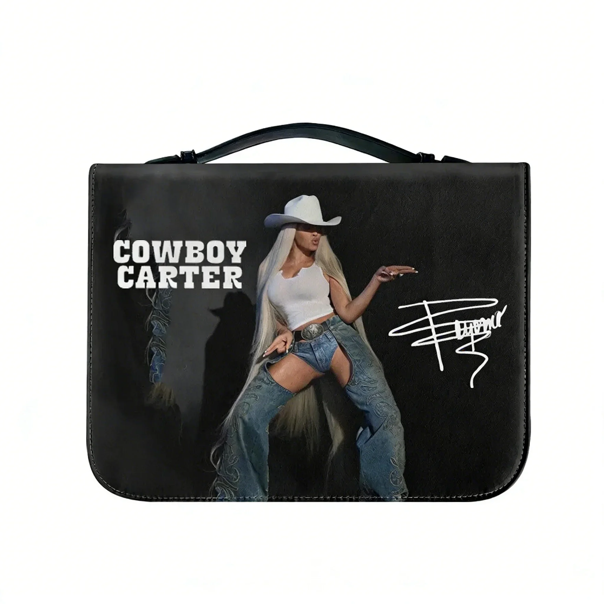 

Beyonce Bible Bags Rock Cowboy Carter Christian Gifts Personalized Cover Bible Pack Waterproof Leather Bag Pockets Package Case