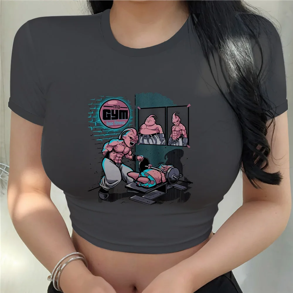 Clothing Top Women Vegeta Kawaii Clothes New Cool Dragon Ball Z Women\'s T-shirts Summer 2024 Y2k Harajuku Fashion Goku T-shirt