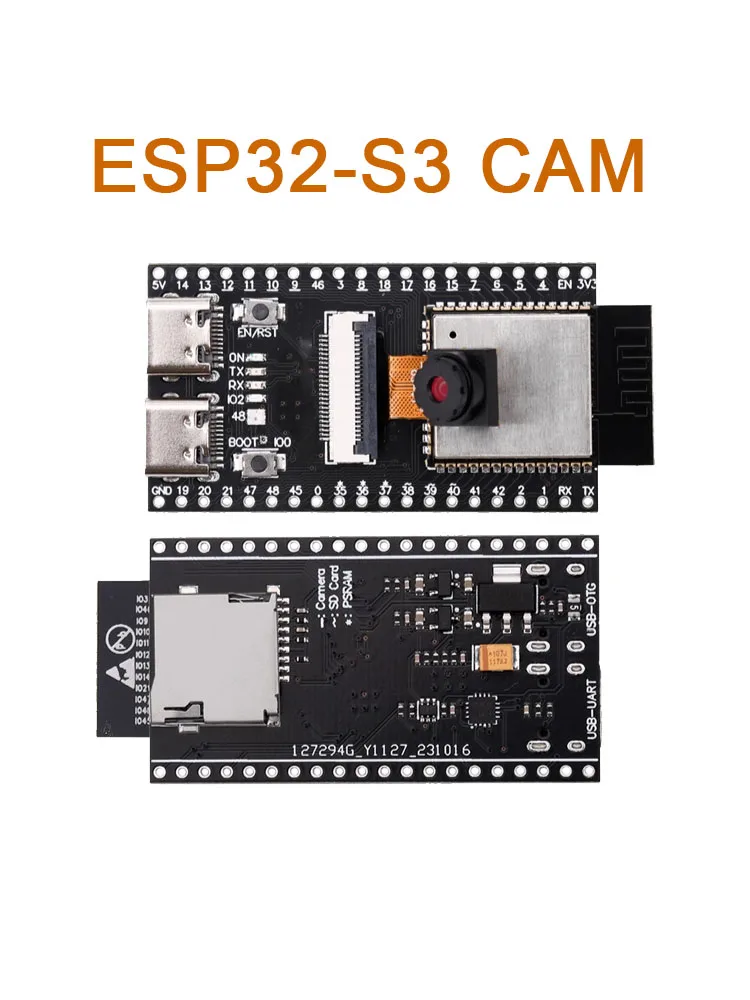 Płytka rozwojowa ESP32-S3 N16R8 CAM WiFi+Bluetooth Moduł ESP32-N16R8 Kamera OV3660/OV5640 Podwójne interfejsy TYPE-C — zdjęcie produktu 7