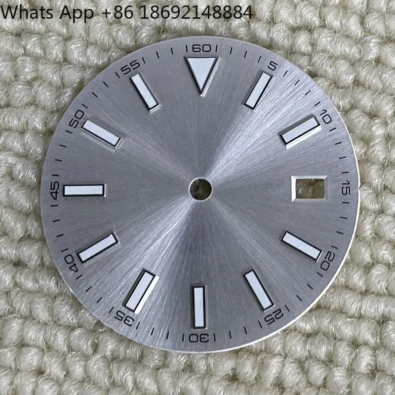 30.8mm Modified Dial Watch Accessories Strong Green Luminous Mechanical Watch Dial for NH35 NH36