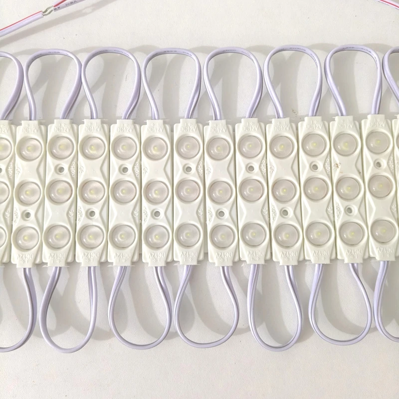 20PCS 12V Waterproof 2835 3LEDs 1.5W Injection molding LED Module high lumen super bright led modules lighting