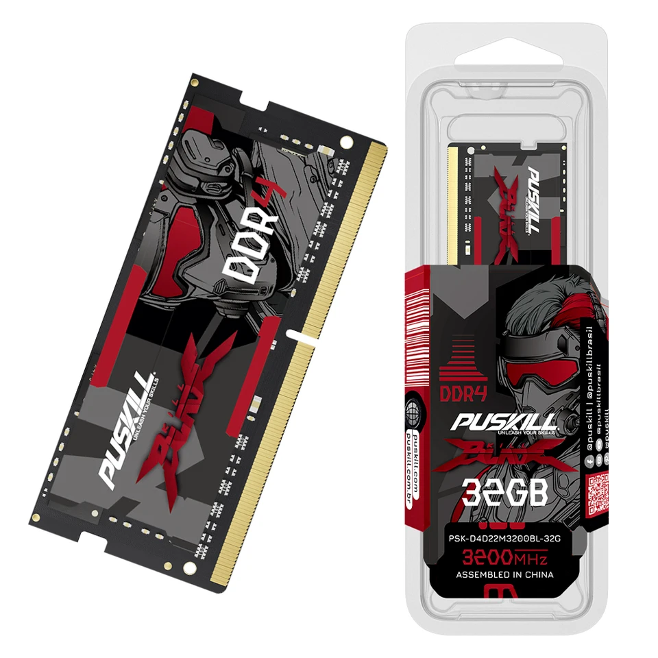 PUSKILL Killblade Memoria DDR4 Notebook 32gb 16gb 8gb 1.2V 3200MHz