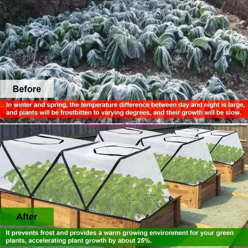 Compacted Storage Plant Cover Foldable Structure Perfect for Indoor Outdoor Use
