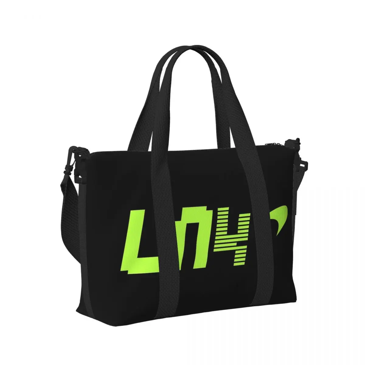 

F1 Lando Norris Beach Travel Bag Large Capacity Tote Bags for Gym Sport Women Shopping Duffle Shoulder Bag