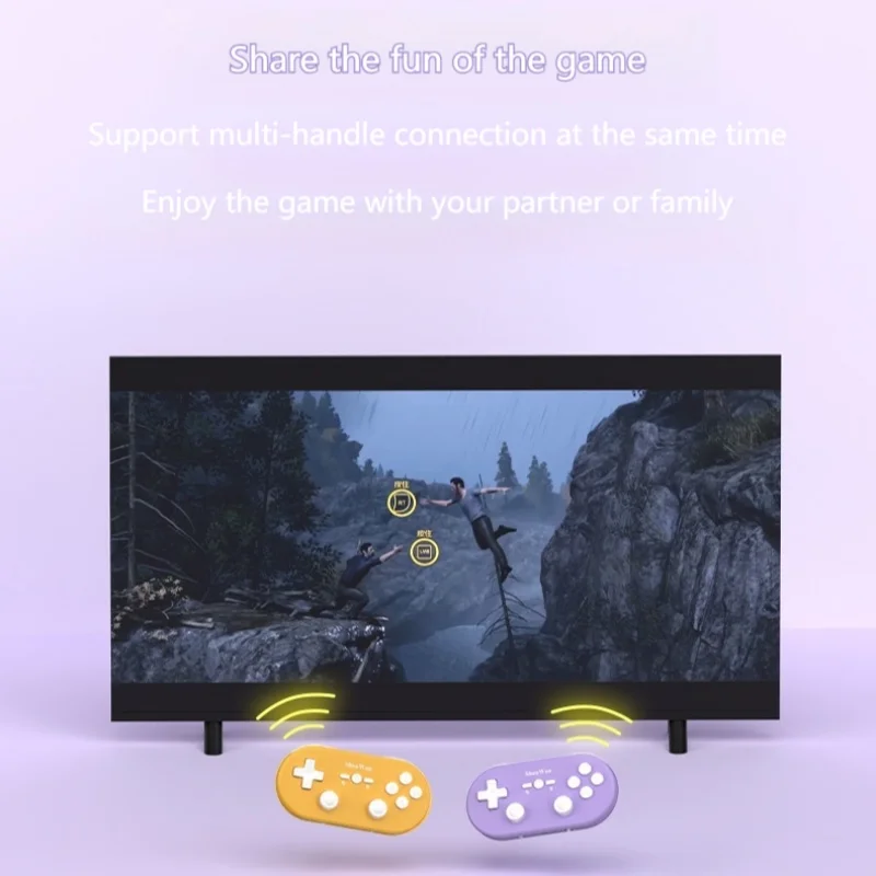 ShanWan Q37 Wireless Gaming Controller Bluetooth Micro Game Mini Gamepad Hall Joystick For PC Windows Android IOS mobile phone