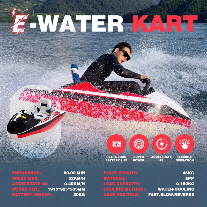 Preferito 2025 Nuovi prodotti Tavola da surf elettrica Jet Tavola da surf motorizzata veloce alimentata a getto d'acqua Kart elettrico in vendita
