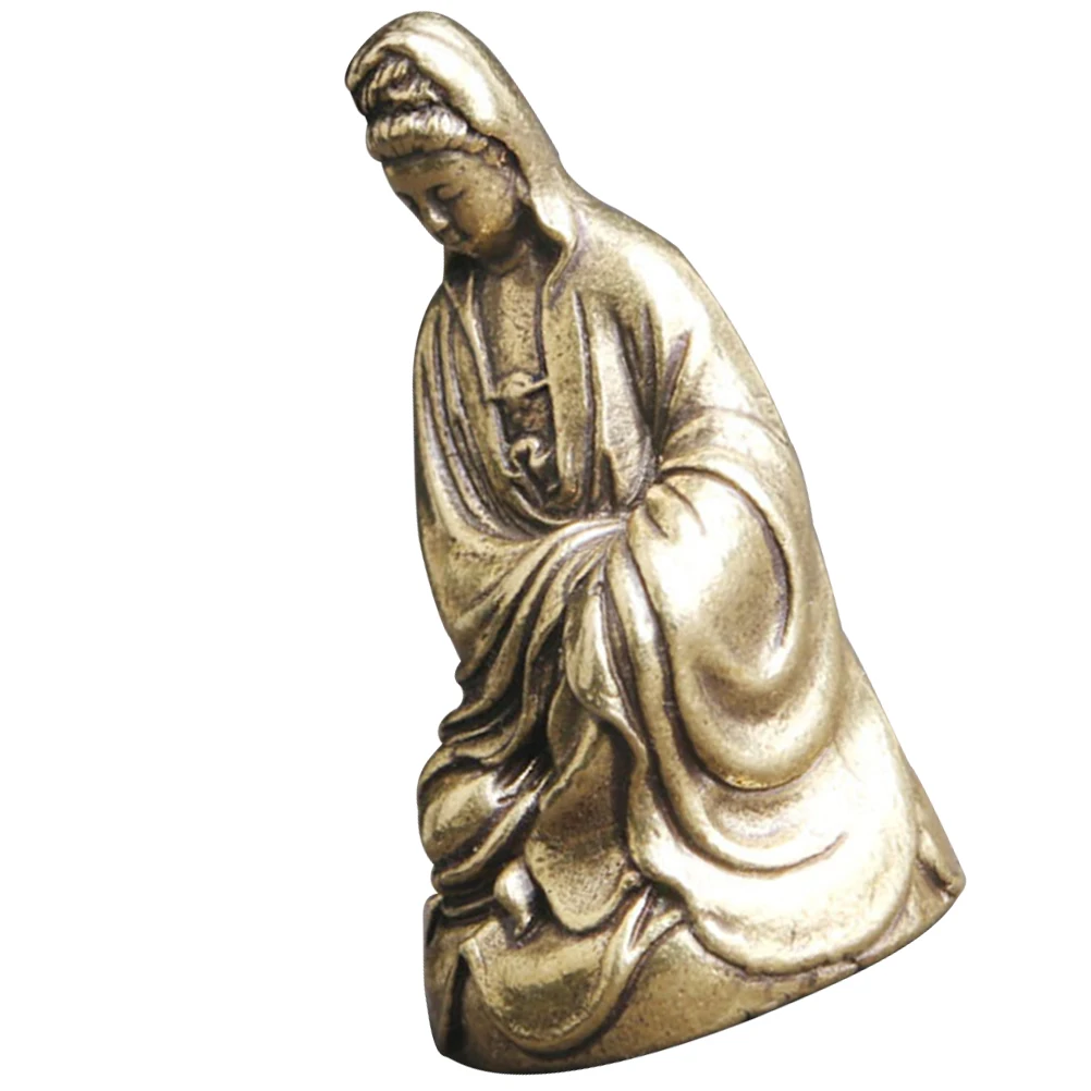 

Buddha Statue Ornament Sculpture Desktop Brass Living Room Decor Home Decoration Craft