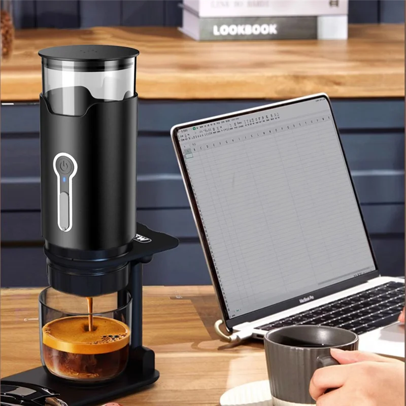

AF93-Premium Portable Coffee Maker, Electric Mini Espresso Machine , Perfect For Travel, Camping And Hiking