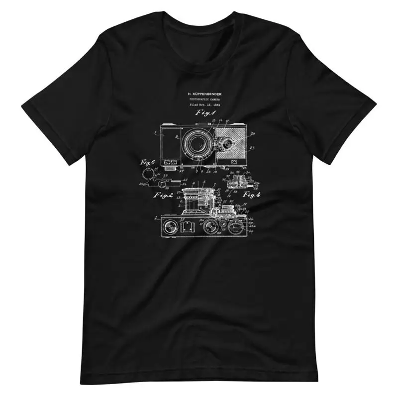 

Camera Patent Diagram Photographers Photo Lovers T Shirt