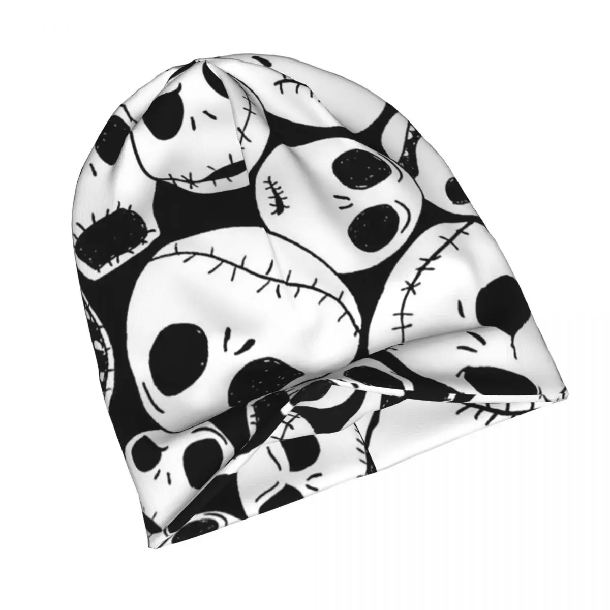 Skeleton Skull Bone Autumn Spring Hats Pattern Halloween Thin Hat Bonnet Hipster Skullies Beanies Caps Men Women's Earmuffs