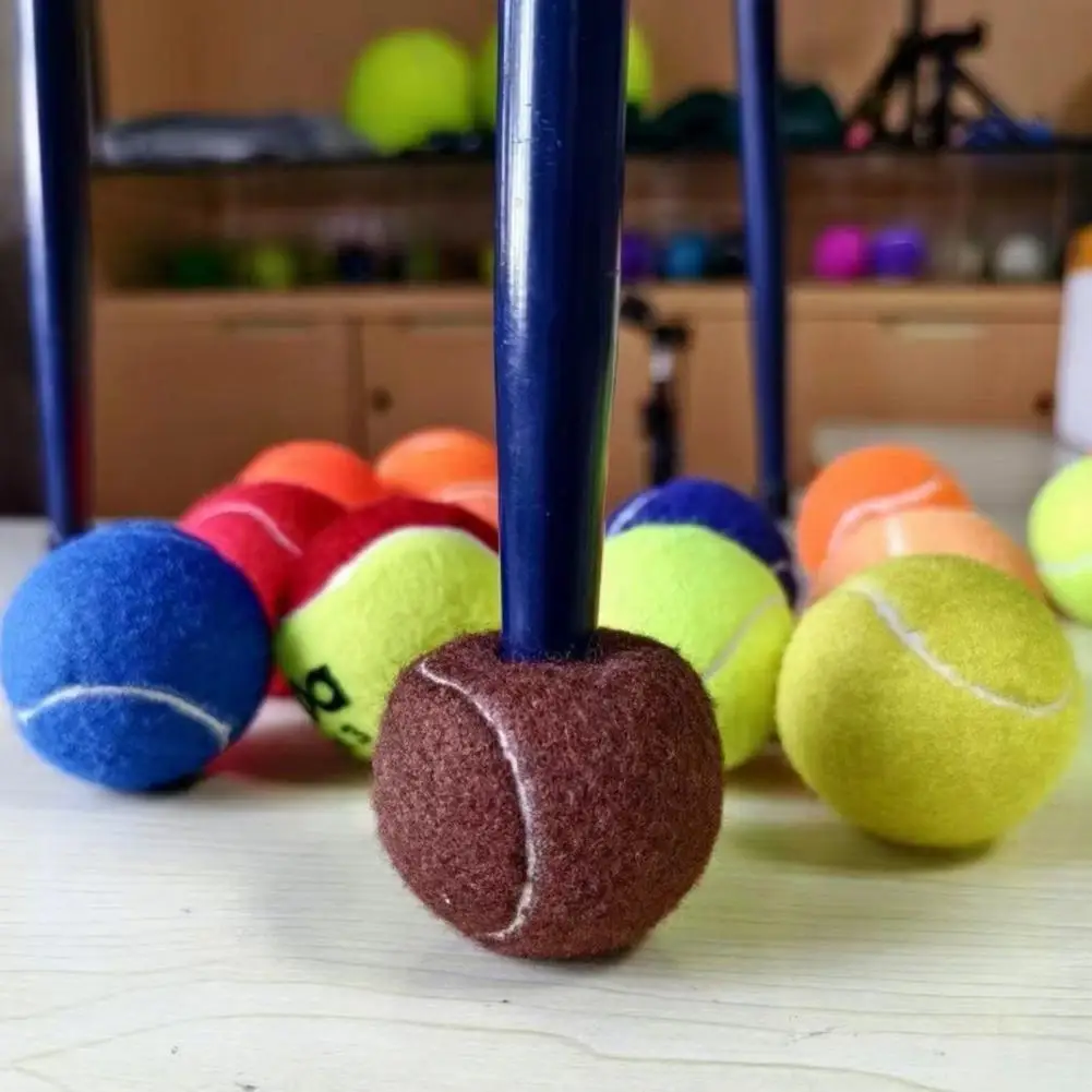 Tennis Ball Floor Protectors Easy Install Floor Guards 4 Pcs Pre-cut Walker Tennis Balls for Furniture Legs Premium for Seniors