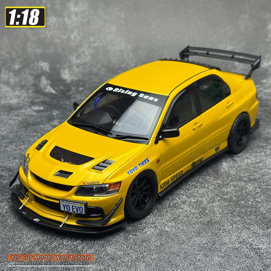Super A Diecast modelo 1/18 LANCER EVO 9 IX Liga modelo de carro