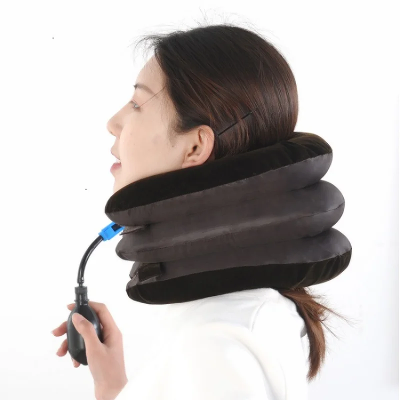 Inflatable Neck Cervical Vertebra Traction Soft Neck Tractor Pillow Relieve Headache Head Back Shoulder Neck Pain