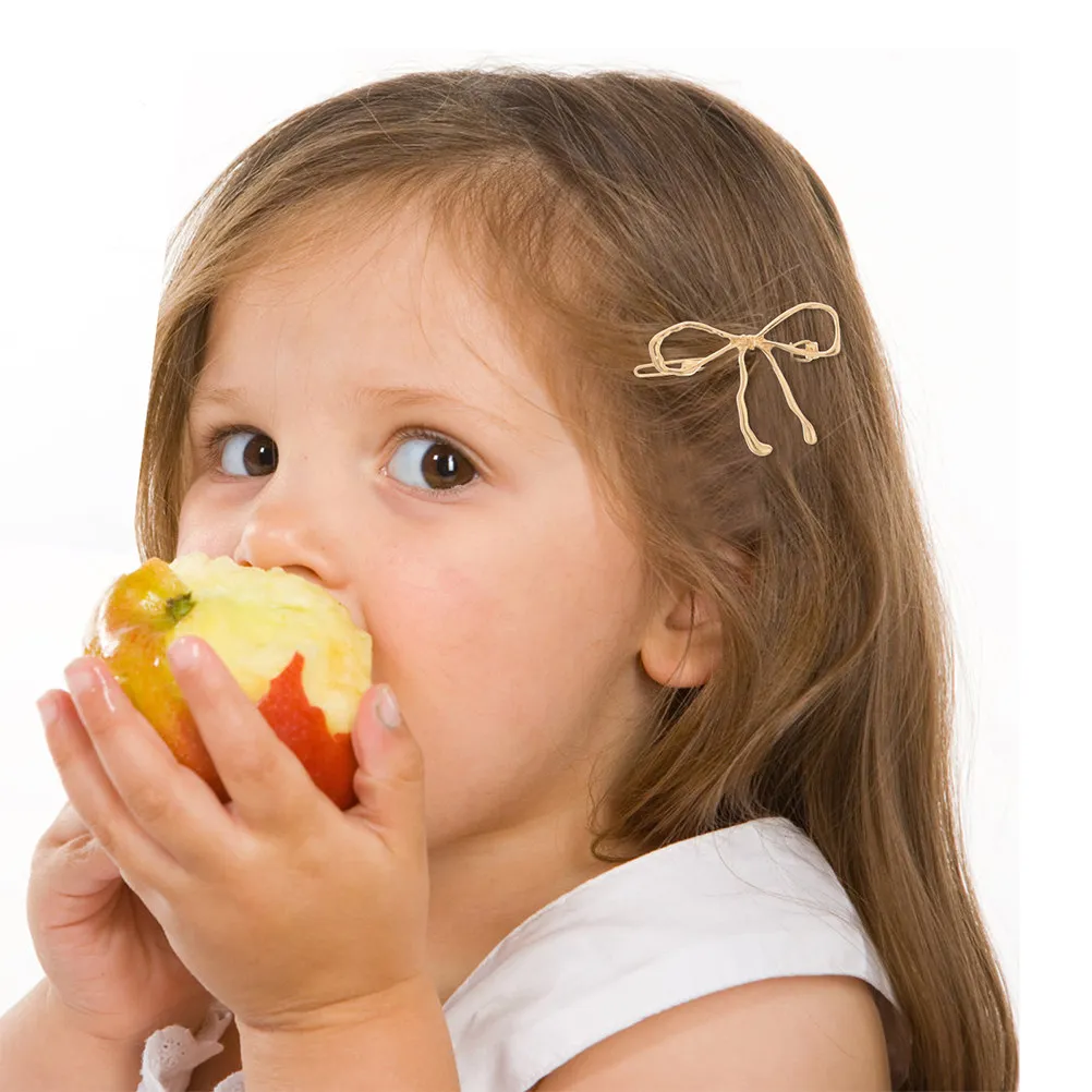 

2 шт. винтажные заколки для волос в форме милых бантиков, металлические заколки с маленькими бантиками для волос в ретро-стиле, на День святого Валентина