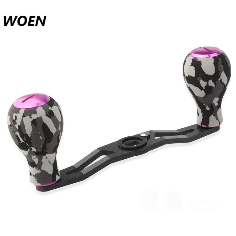 

WOEN Spinning reel Crank handle 115mm Baitcasting reel Carbon fiber Double rocker arm accessories